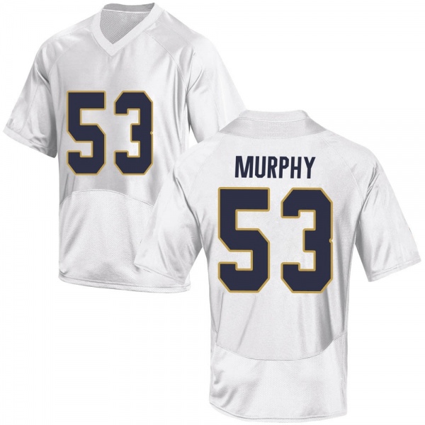 Quinn Murphy Notre Dame Fighting Irish NCAA Men's #53 White Replica College Stitched Football Jersey VLI4055XG